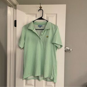 Magnolia Lane Masters Tile Print Pima Cotton Polo Shirt XL